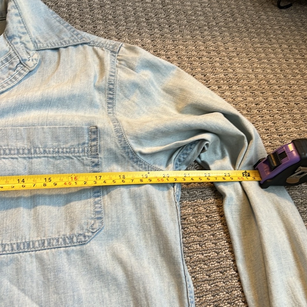 Levi’s Denim Blue Button Down Shirt - image 7